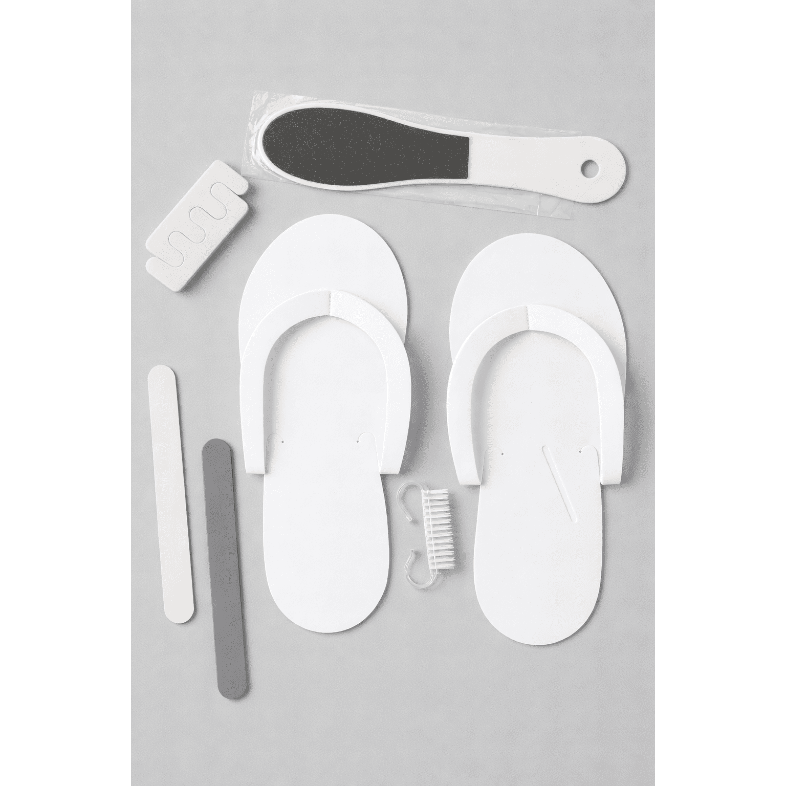 Disposable Pedicure Kit (Spa Slippers & Foot Care Set)