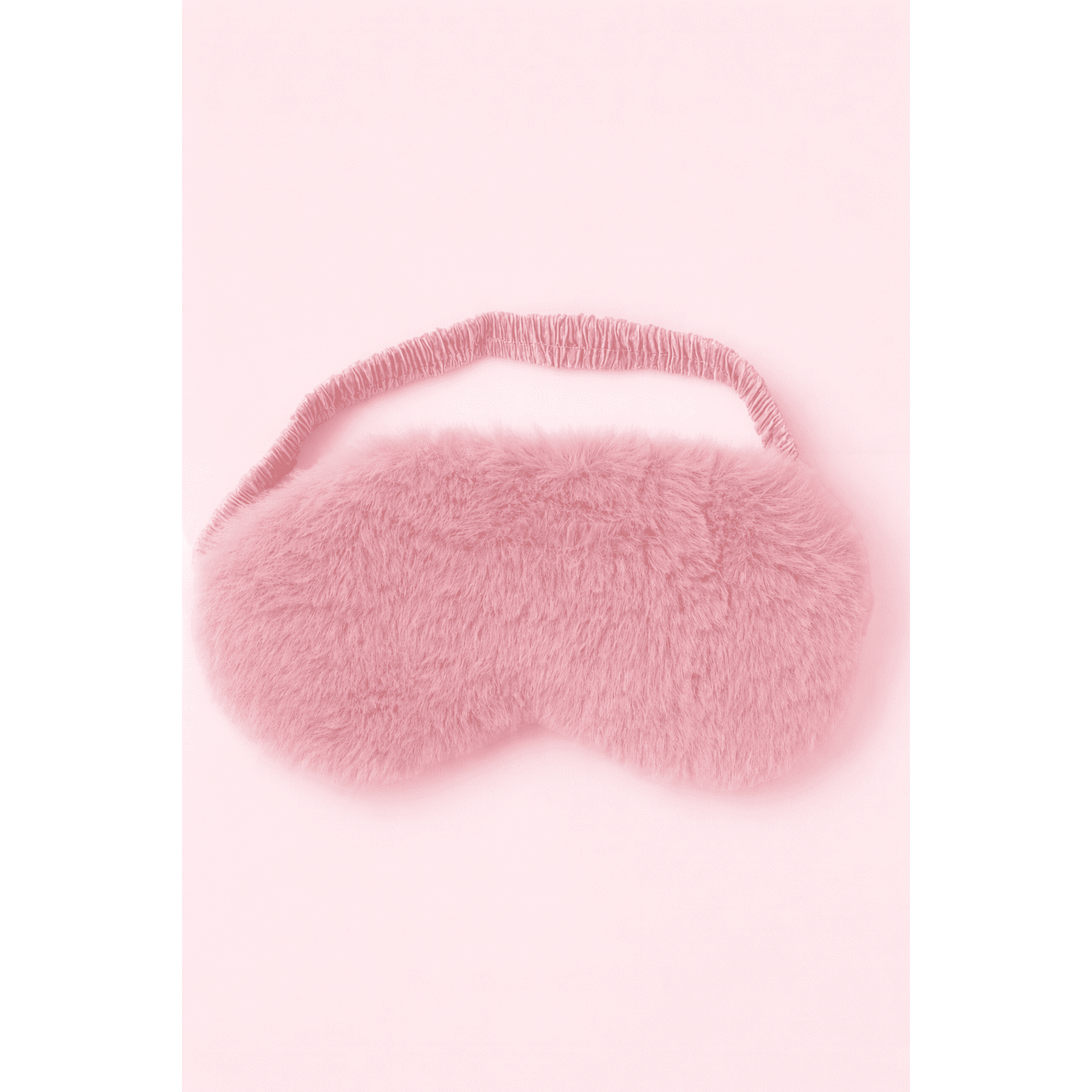 قناع نوم وردي ناعم للعينين (مخملي)