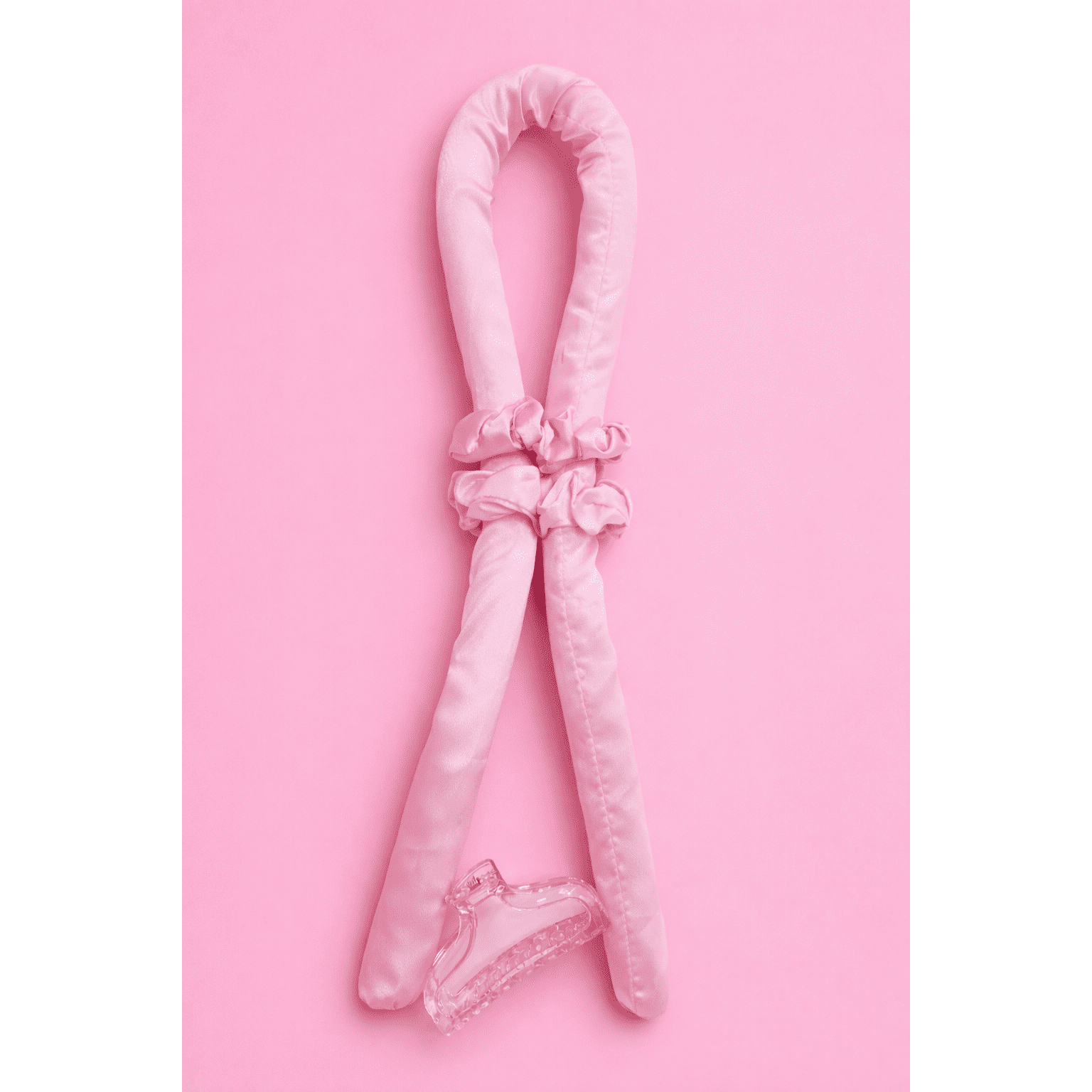 Heatless Hair Curling Rod Headband Set (with Claw Clip)