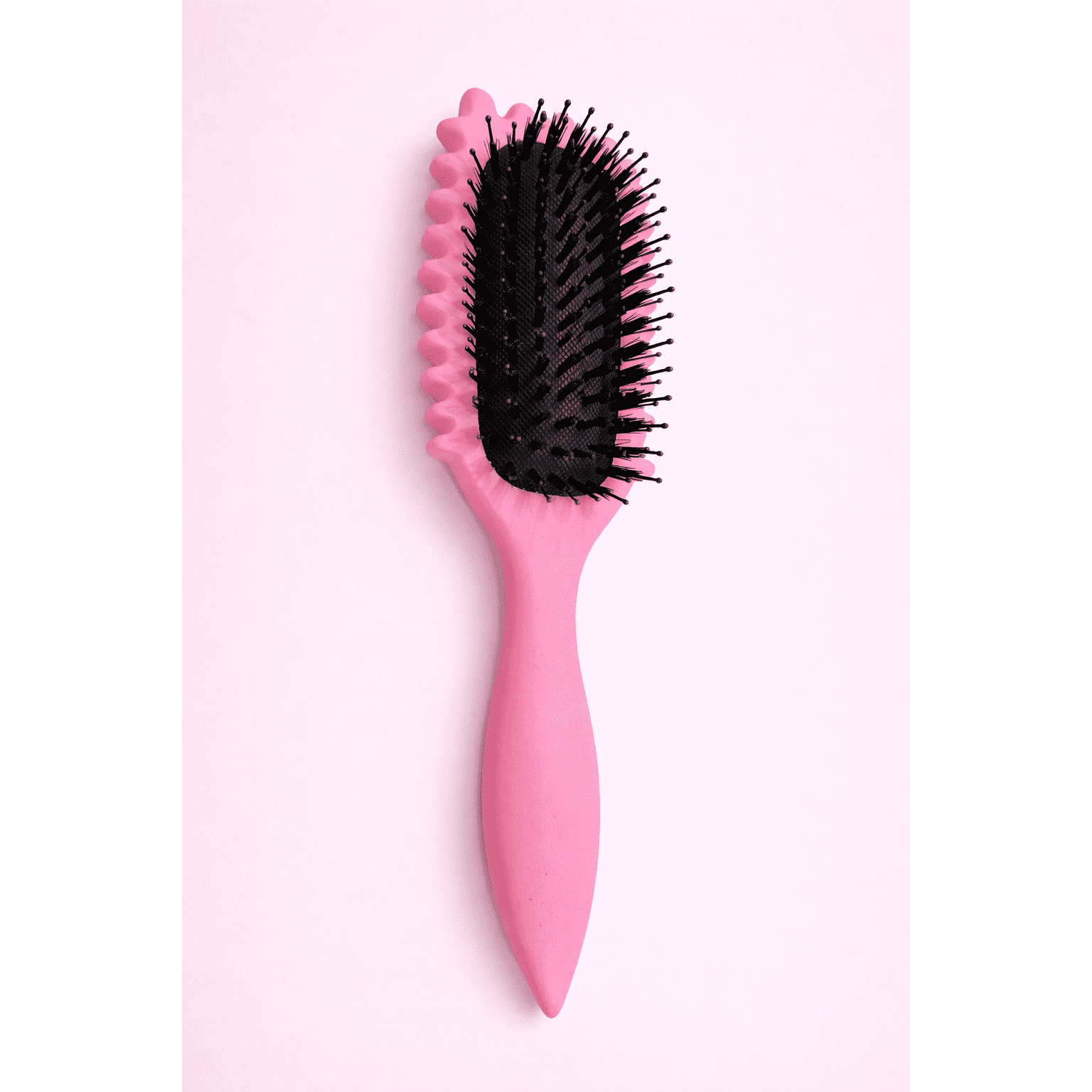 Wavy Grip Detangling Hair Brush (Pink)