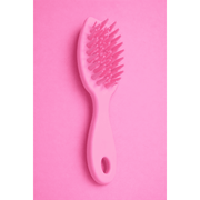 Soft Silicone Scalp Massaging Brush (Pink)