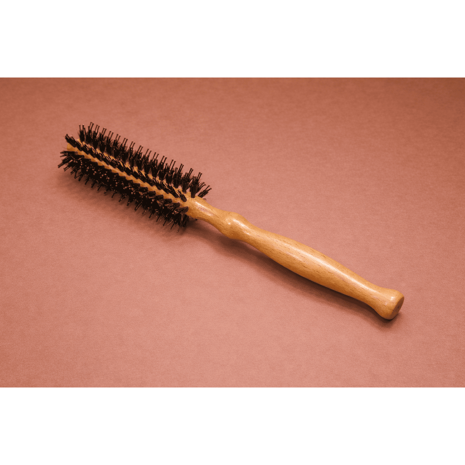 Round Wooden Blow-Dry Brush