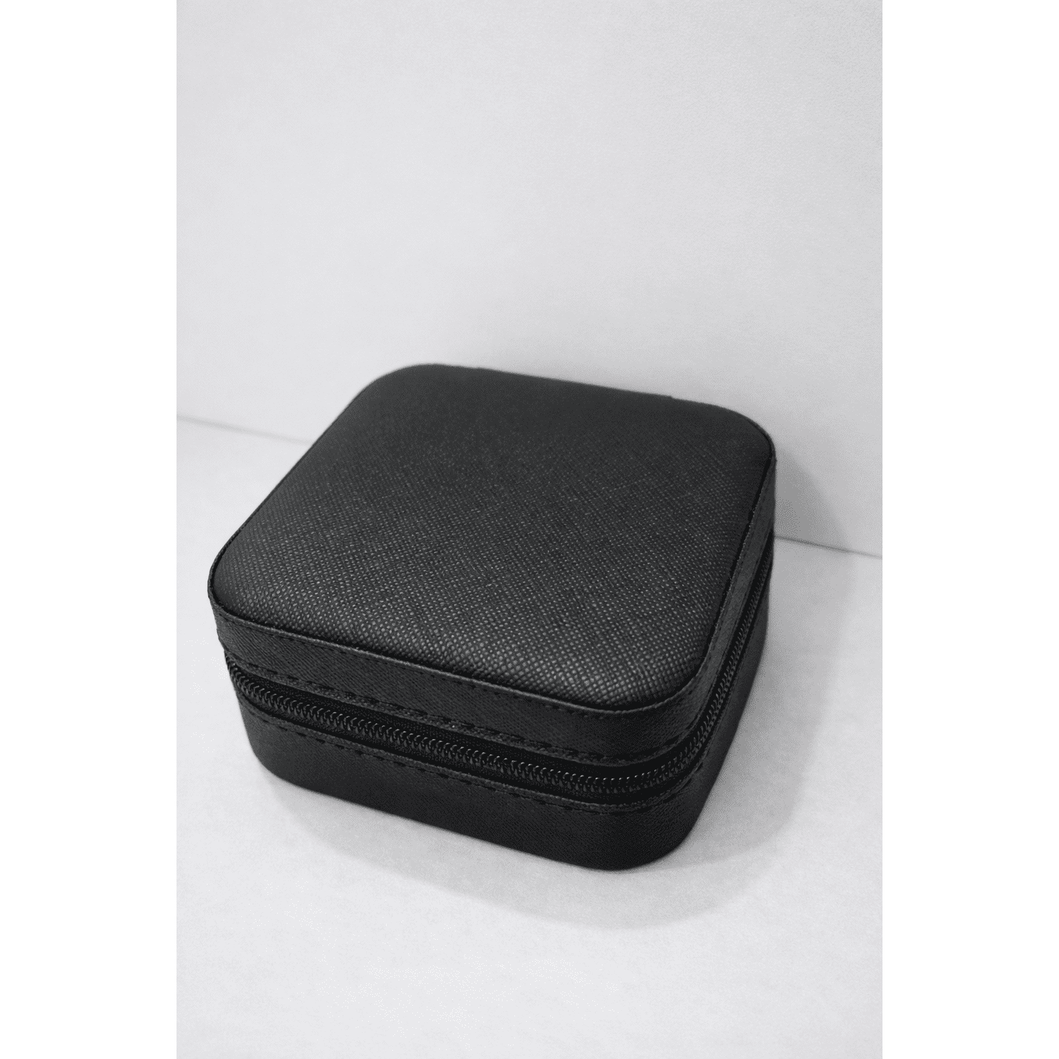Small Travel Jewelry Organizer Box (Black)