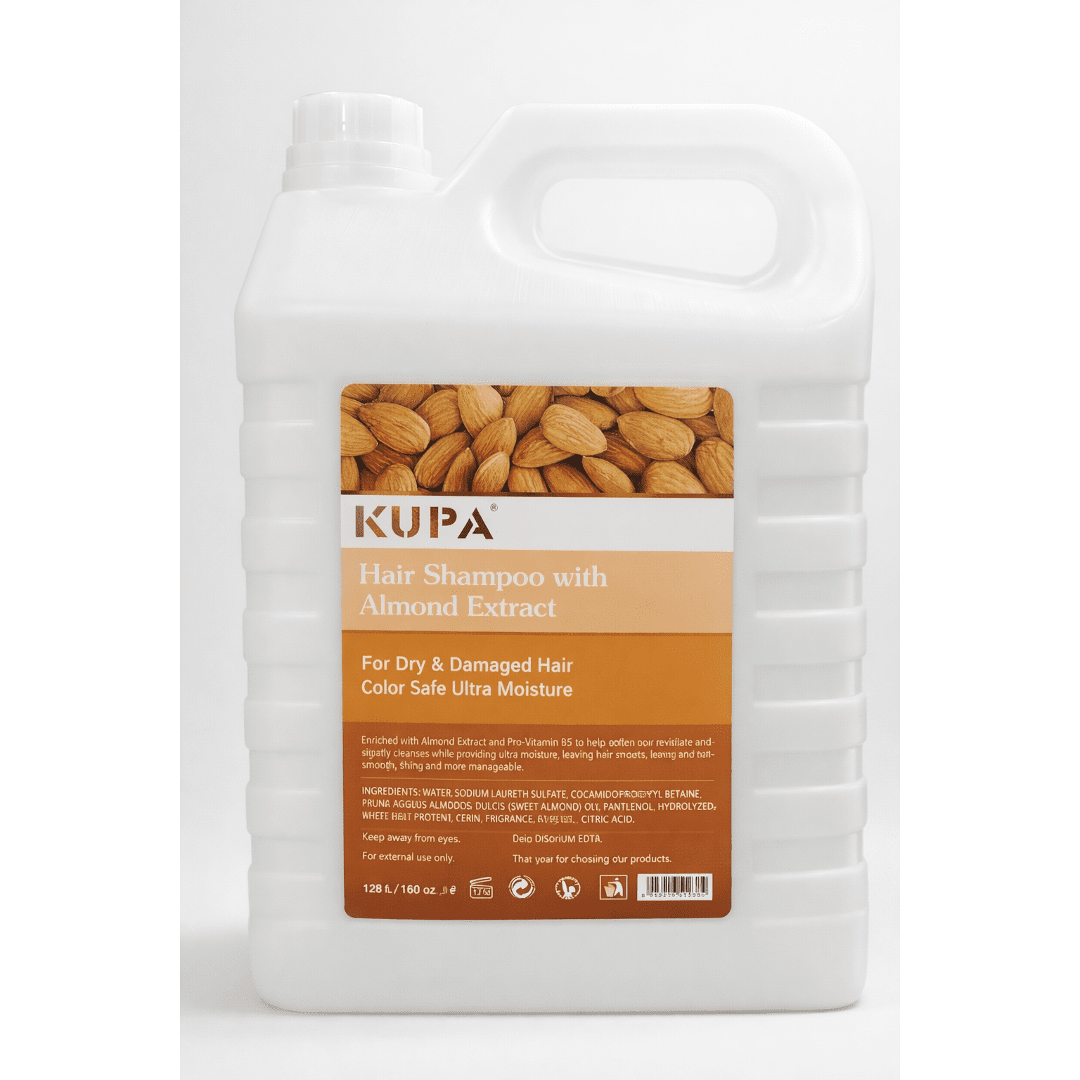 شامبو كوبا للشعر بخلاصة اللوز - للشعر الجاف والتالف (آمن على الشعر المصبوغ) - 4 لتر