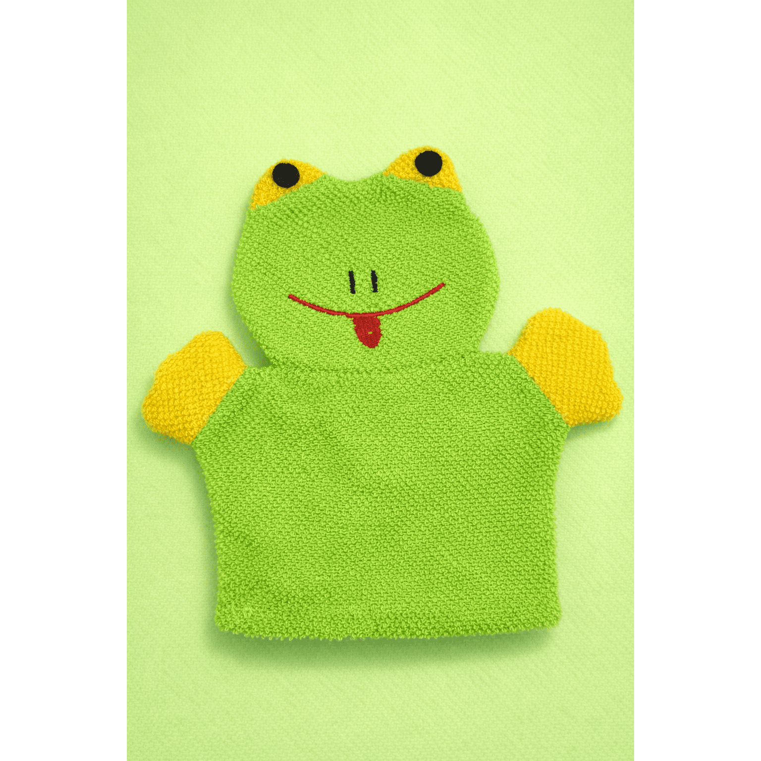 Kids Bath Sponge Glove (Frog Design)