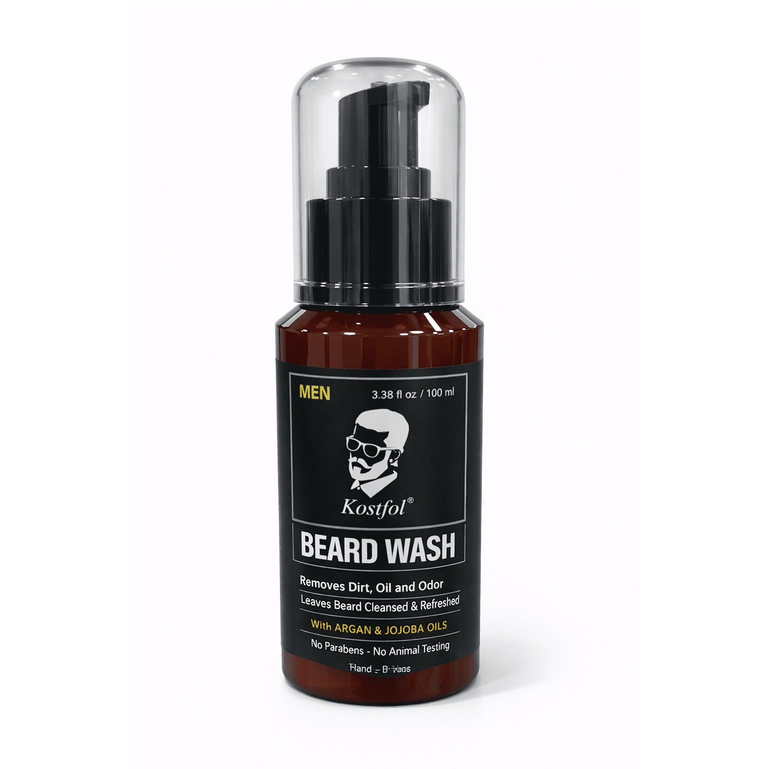 Kostfol Men Beard Wash (Argan & Jojoba Oils) – 100ml