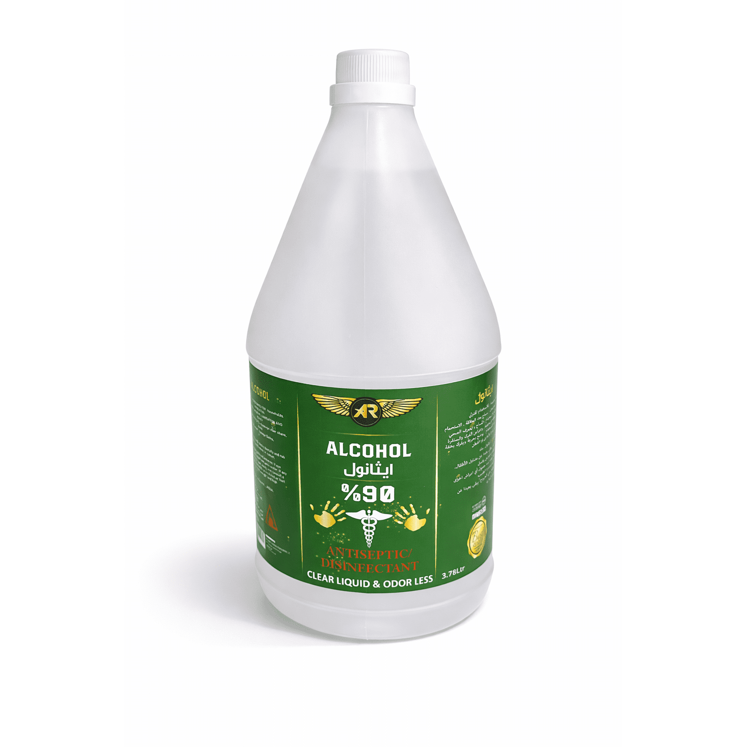 90% Ethyl Alcohol Antiseptic & Disinfectant – 3.78 L