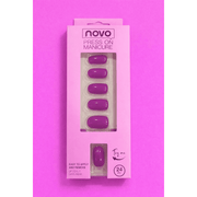 أظافر لاصقة (24 قطعة) - بنفسجي لامع E909