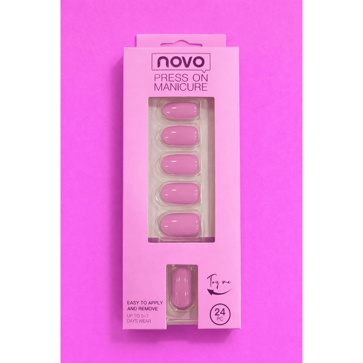 Press-On Manicure (24 pcs) — Baby Rose