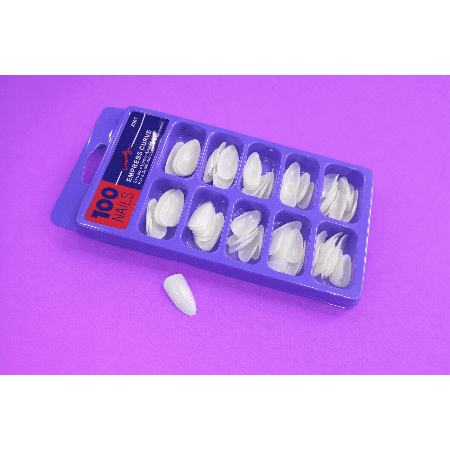 Acrylic Nail Tips (100 pcs) – Natural Color 1