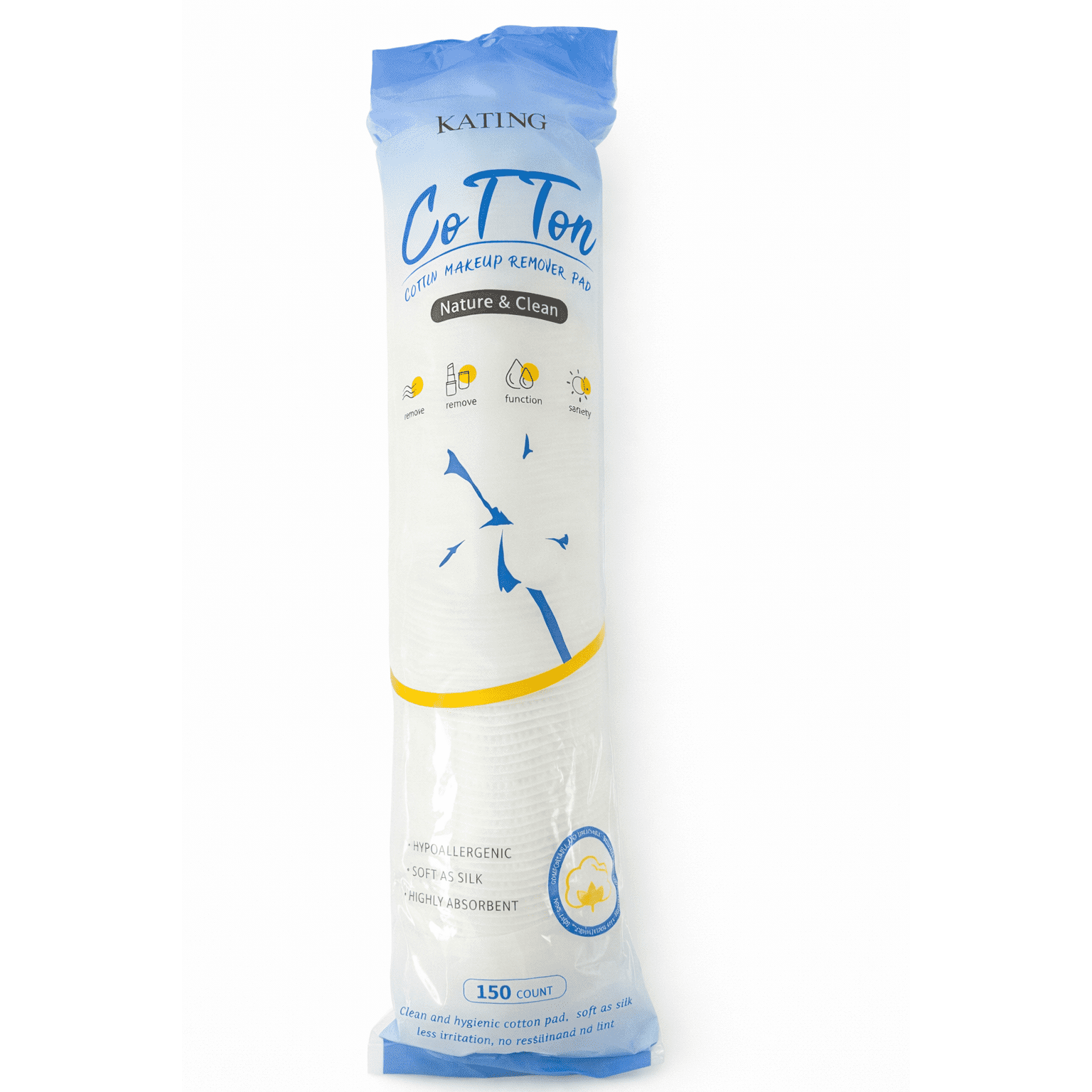 Cotton Makeup Remover Pads – 150 pcs