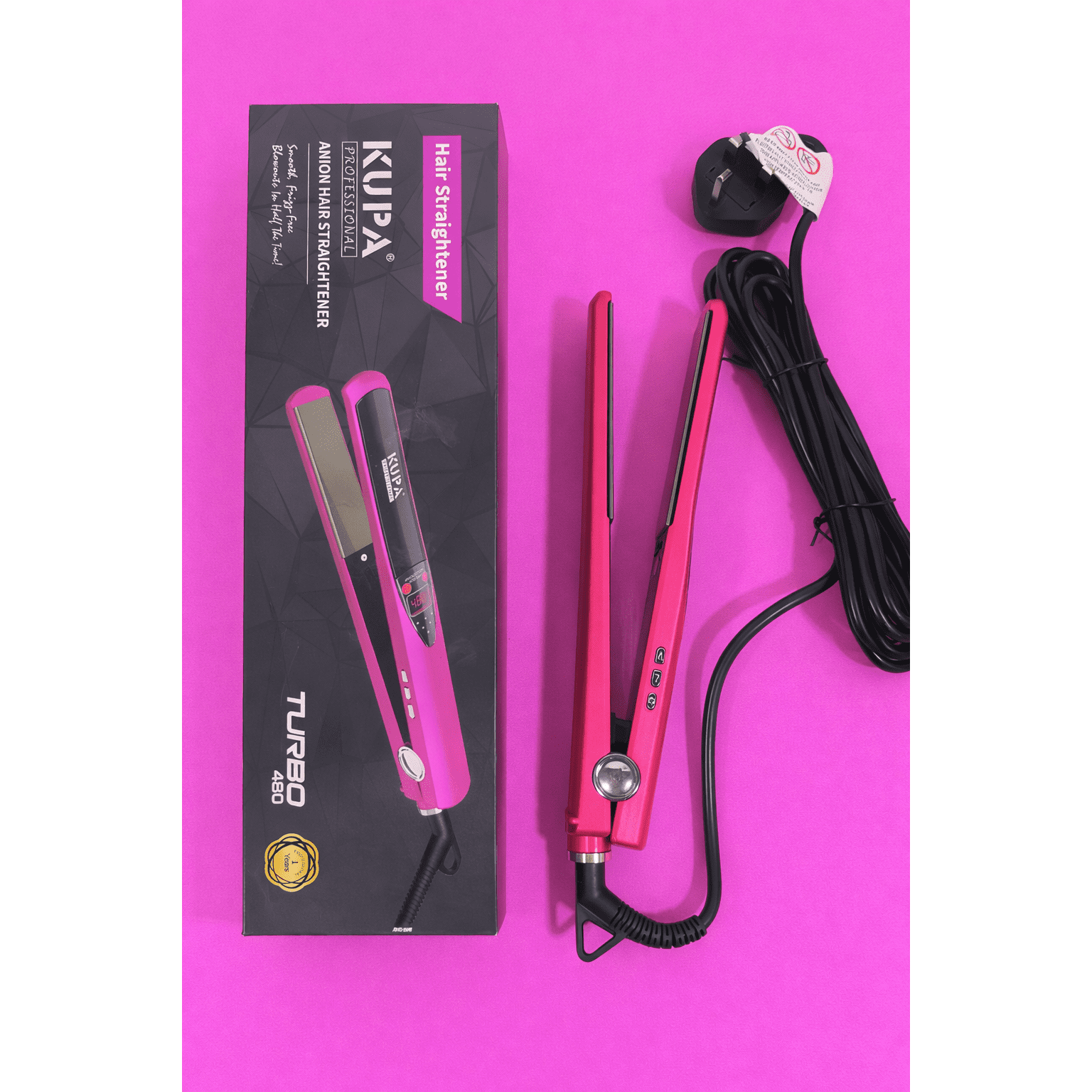 KUPA Professional Hair Straightener – Turbo 480