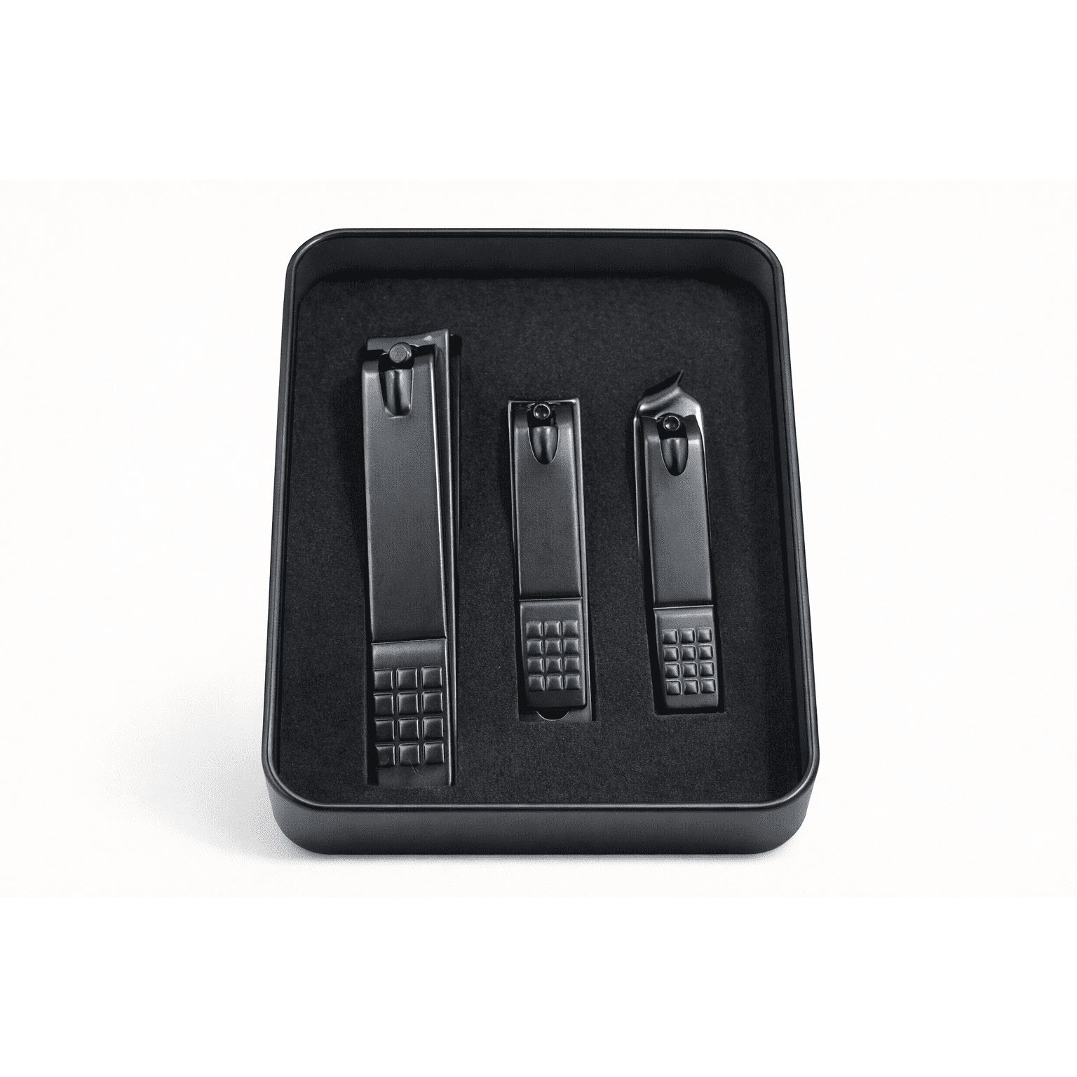 Nail Clipper Set – Black (3 Pieces)