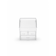 Clear Acrylic Makeup Organizer with Lid and Drawers