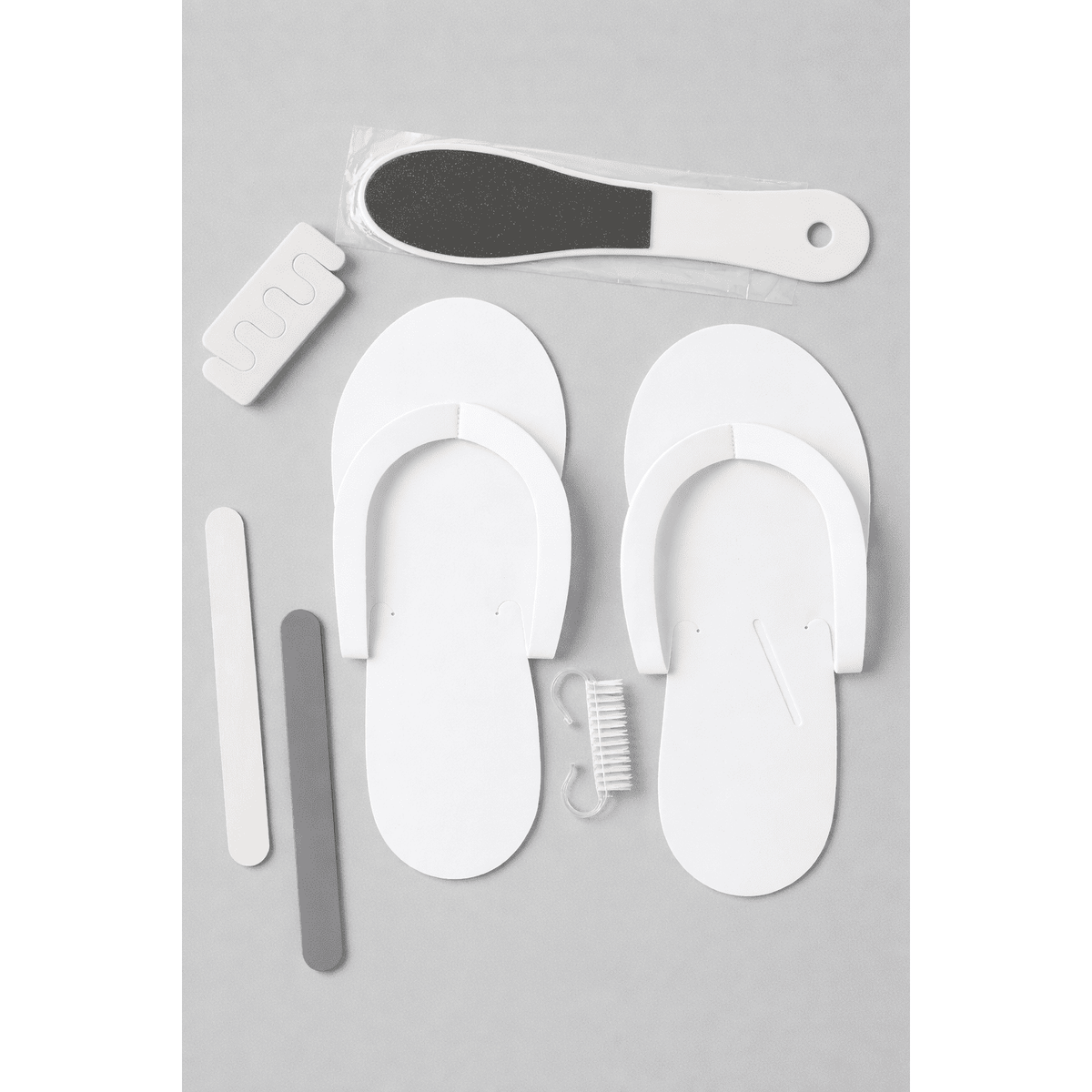 Disposable Pedicure Kit (Spa Slippers & Foot Care Set)