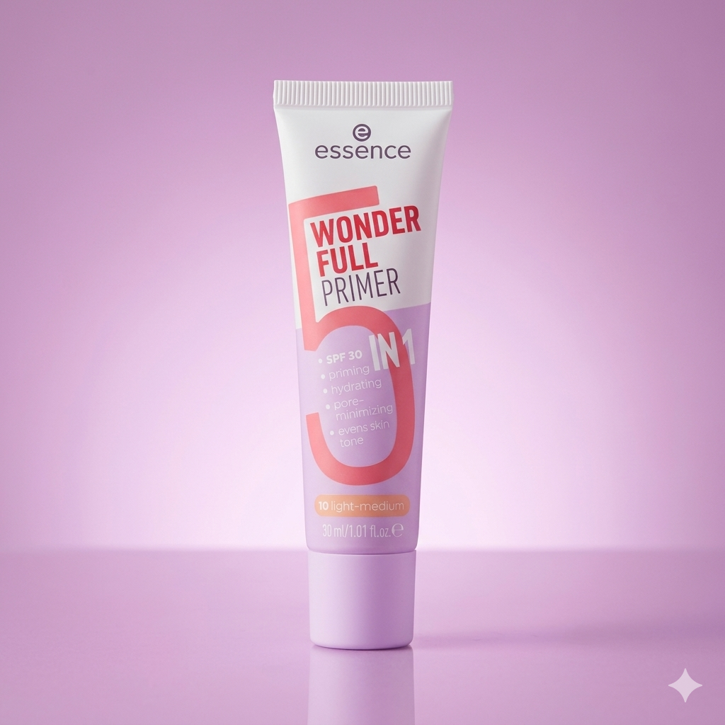 Essence Wonder Full Primer 5 in 1 SPF 30 – 10 Light-Medium, 30 ml