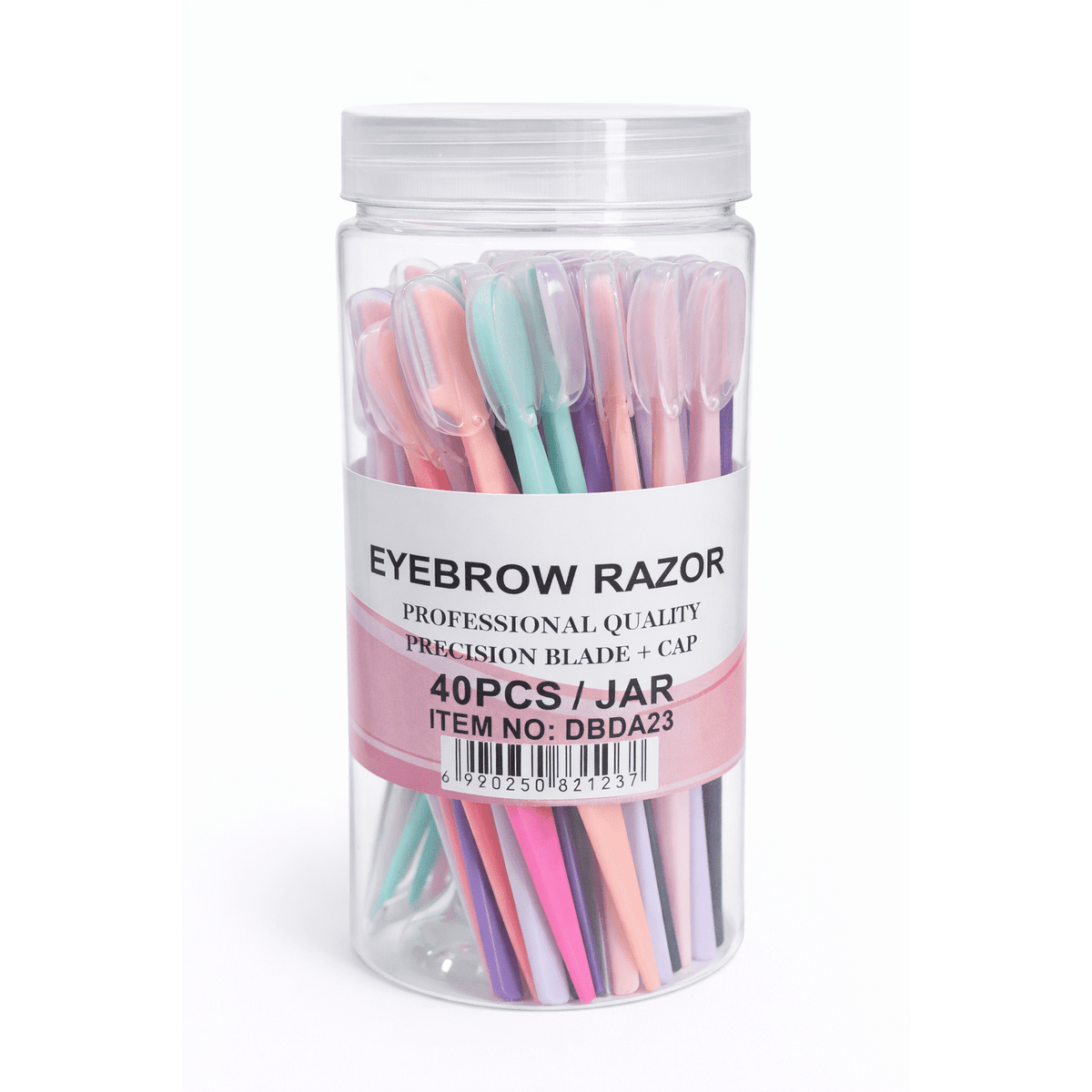Eyebrow Razors (Precision Blade + Cap) – 40pcs Jar