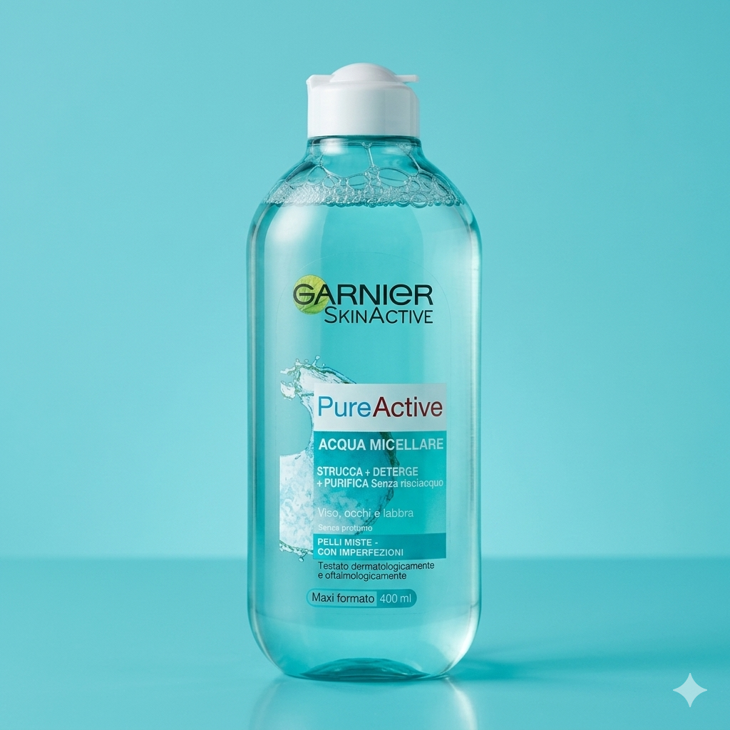 Garnier SkinActive PureActive Micellar Cleansing Water - Combination Skin with Imperfections (400ml)