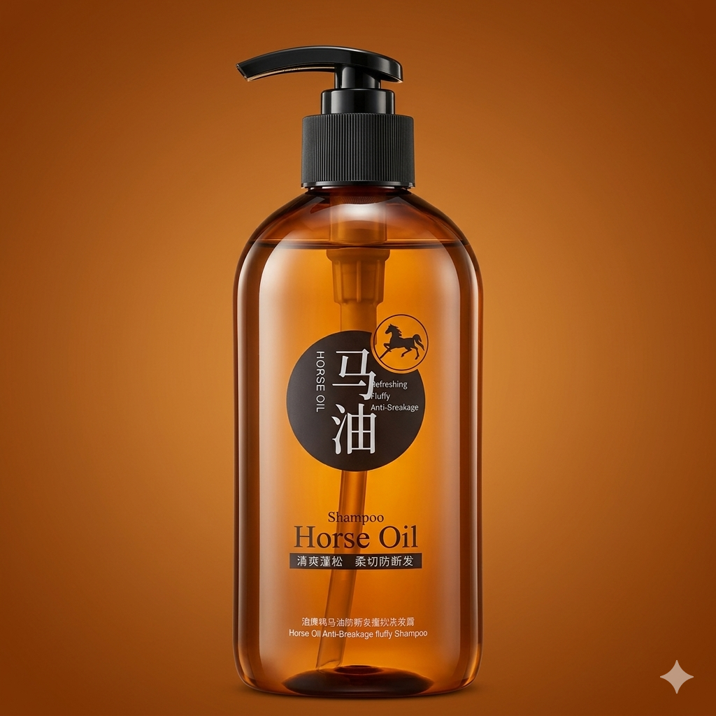 Horse Oil Anti-Breakage Fluffy Shampoo