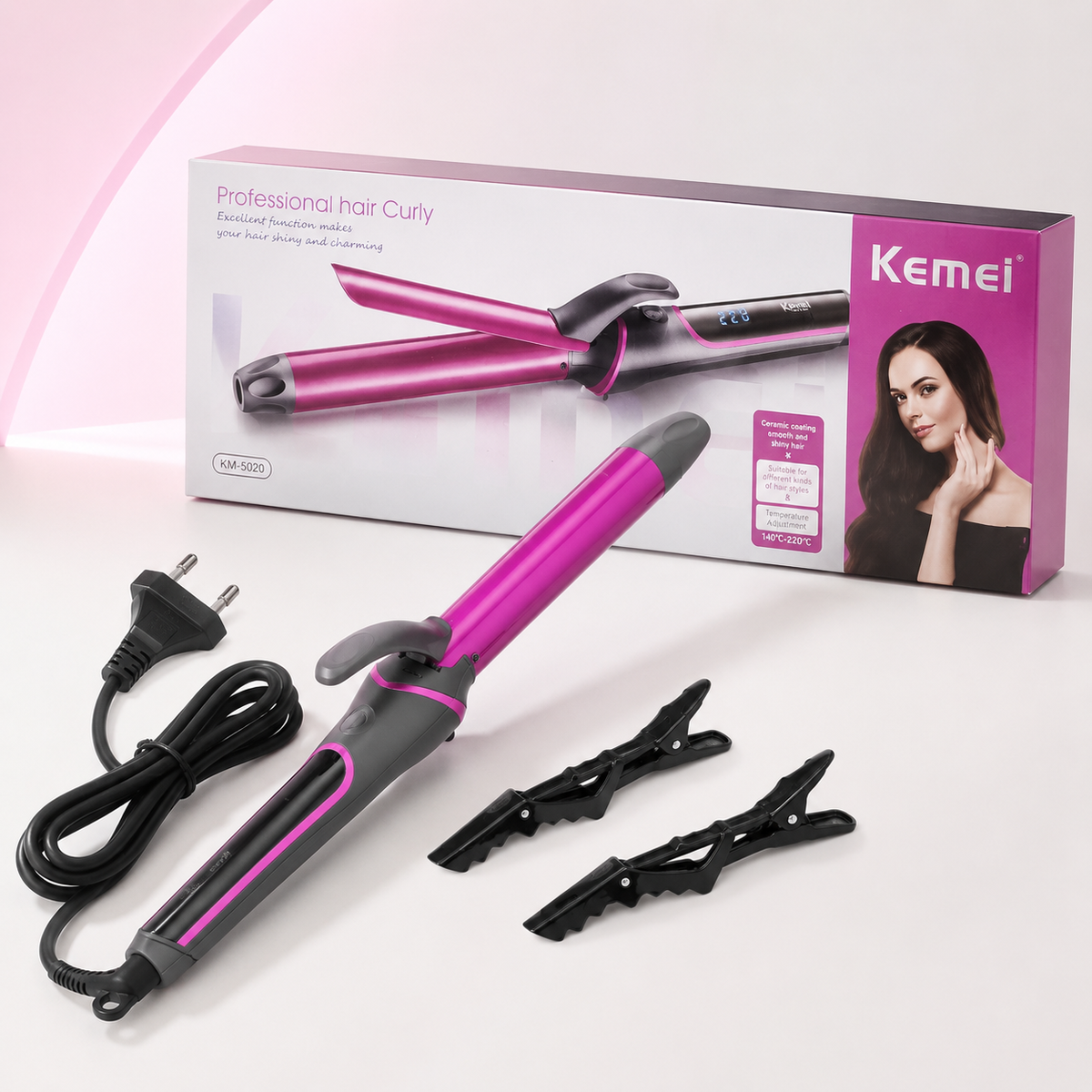 Kemei KM-5020 Professional Hair Curling Iron