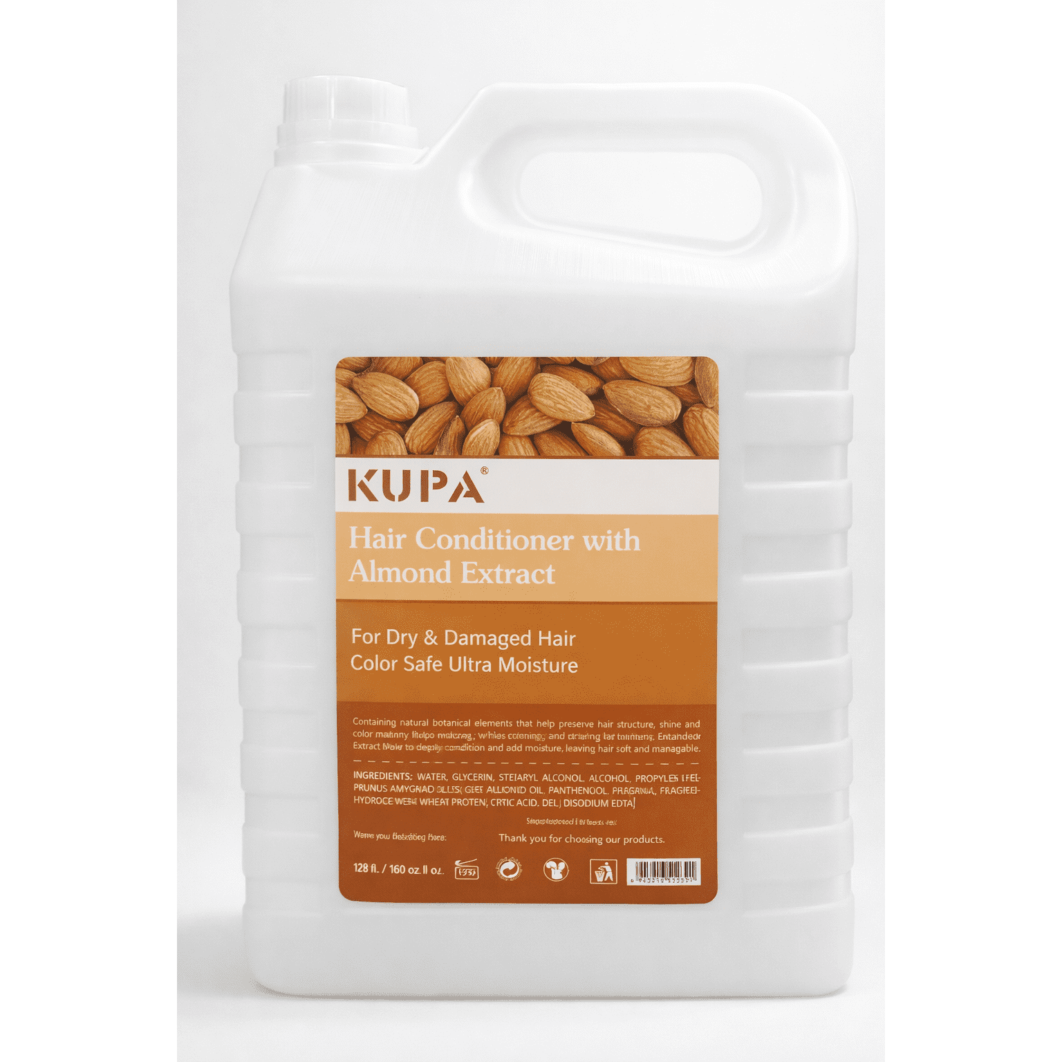KUPA Hair Conditioner With Almond Extract – For Dry & Damaged Hair (Color Safe) – 5L