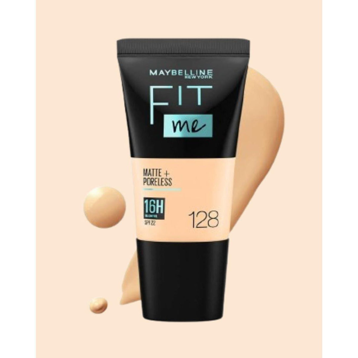 Maybelline Fit Me Matte Foundation Tube-128