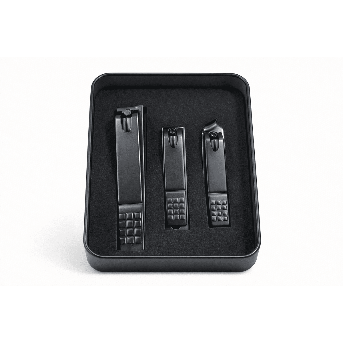 Nail Clipper Set – Black (3 Pieces)