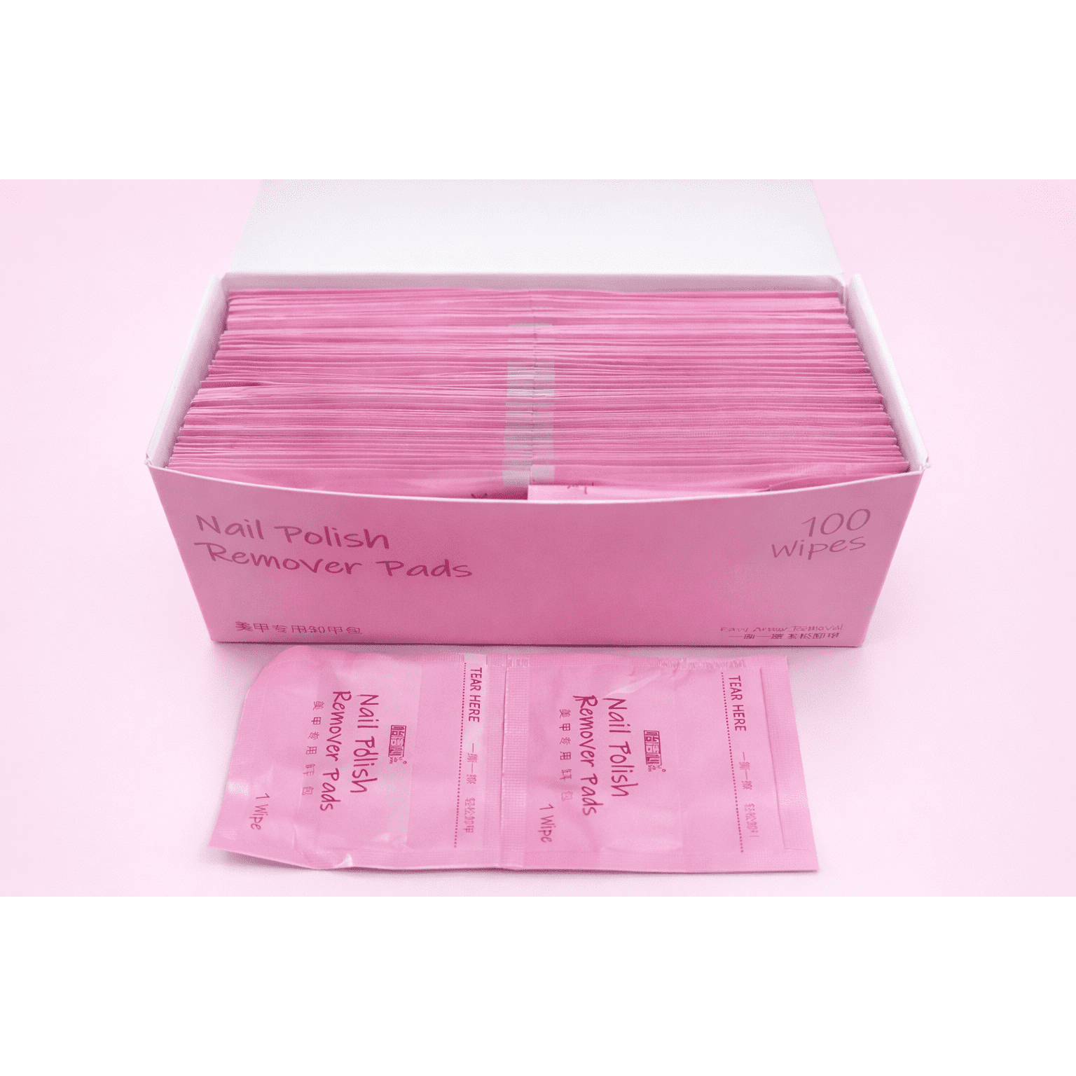 Nail Polish Remover Pads – 100 Wipes