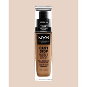 NYX Can't Stop Foundation-Natural Tan