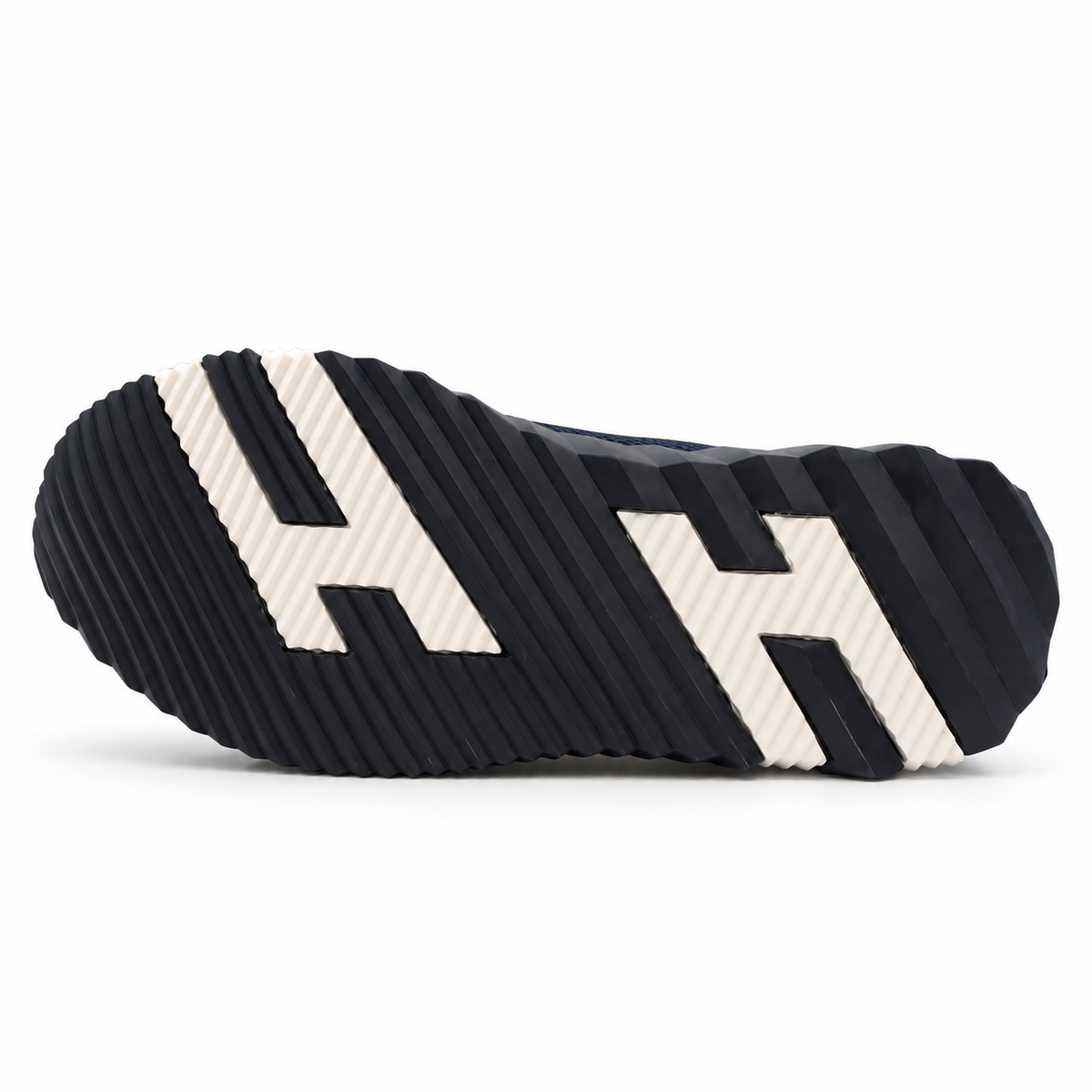 Navy Mesh & Suede Lace-Up Sneaker with Black Ribbed Sole Size 37 - product image 3