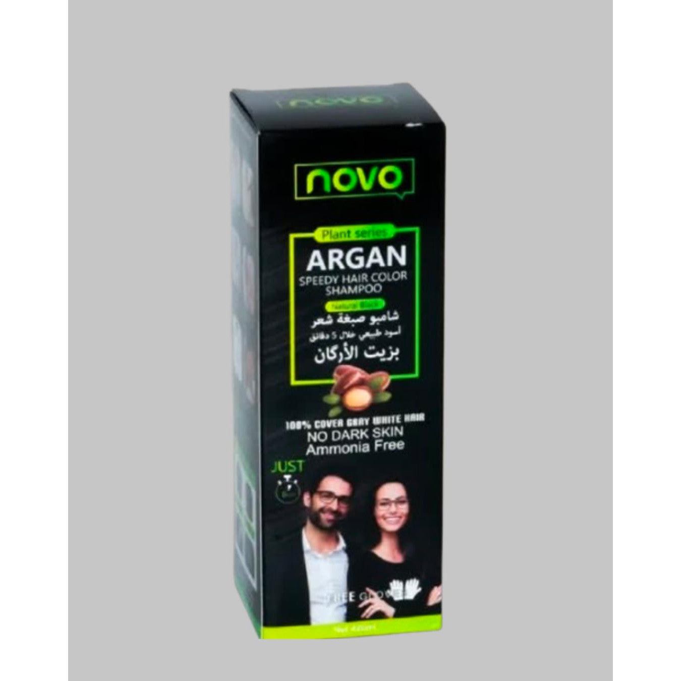 Novo Hair Color Shampoo 420ml-Black