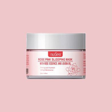 NUSPA Rose Pink Sleeping Mask (Rose Essence & Jojoba Oil) – 120ml