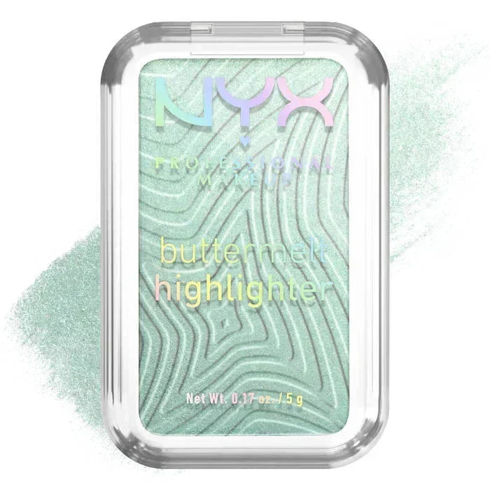 NYX Professional Makeup Buttermelt Highlighter Butta Mint: Minty green