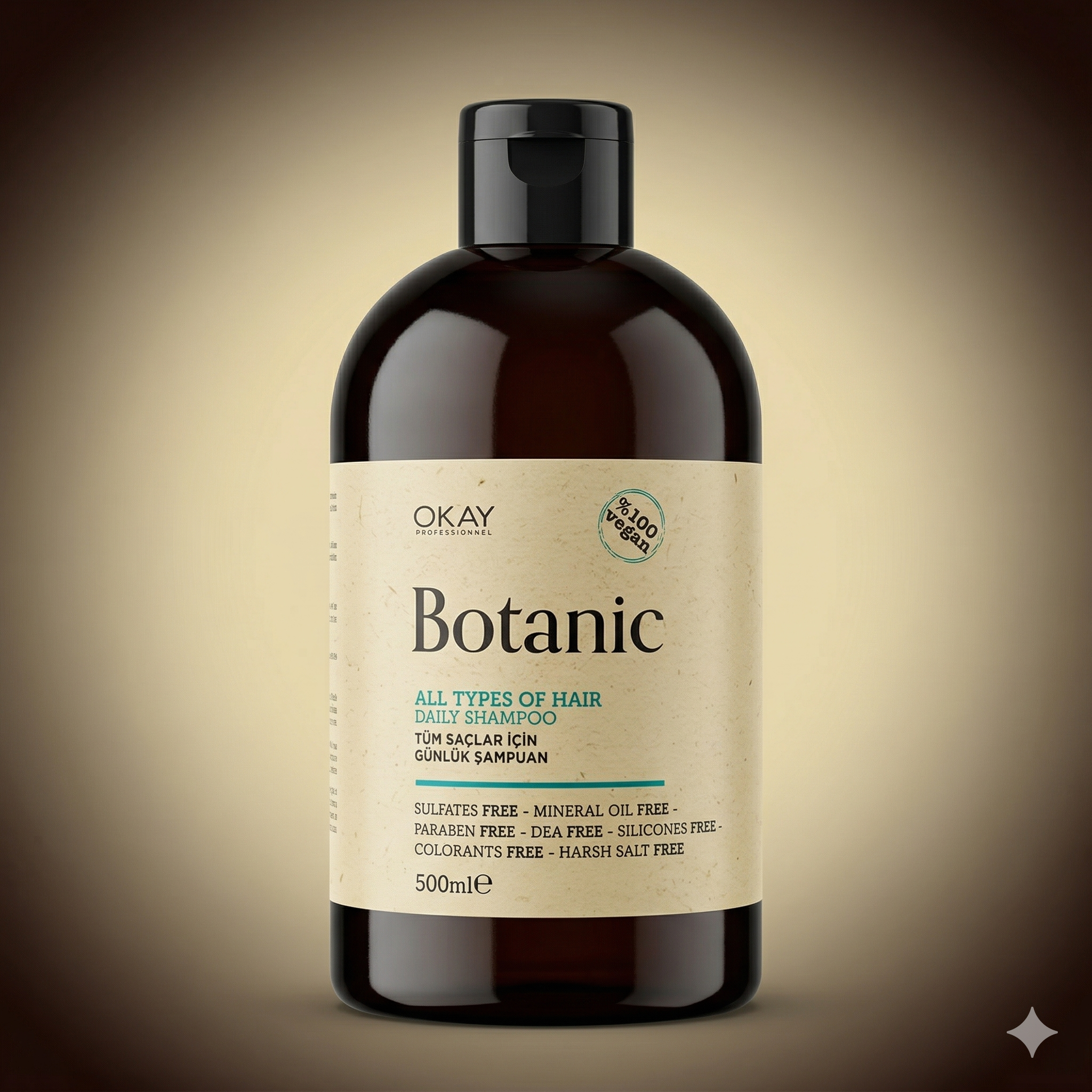 OKAY PROFESSIONNEL Botanic Daily Shampoo for All Hair Types (500ml)