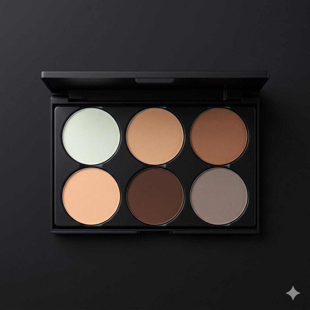 Professional 6-Color Cream Color Corrector & Concealer Palette