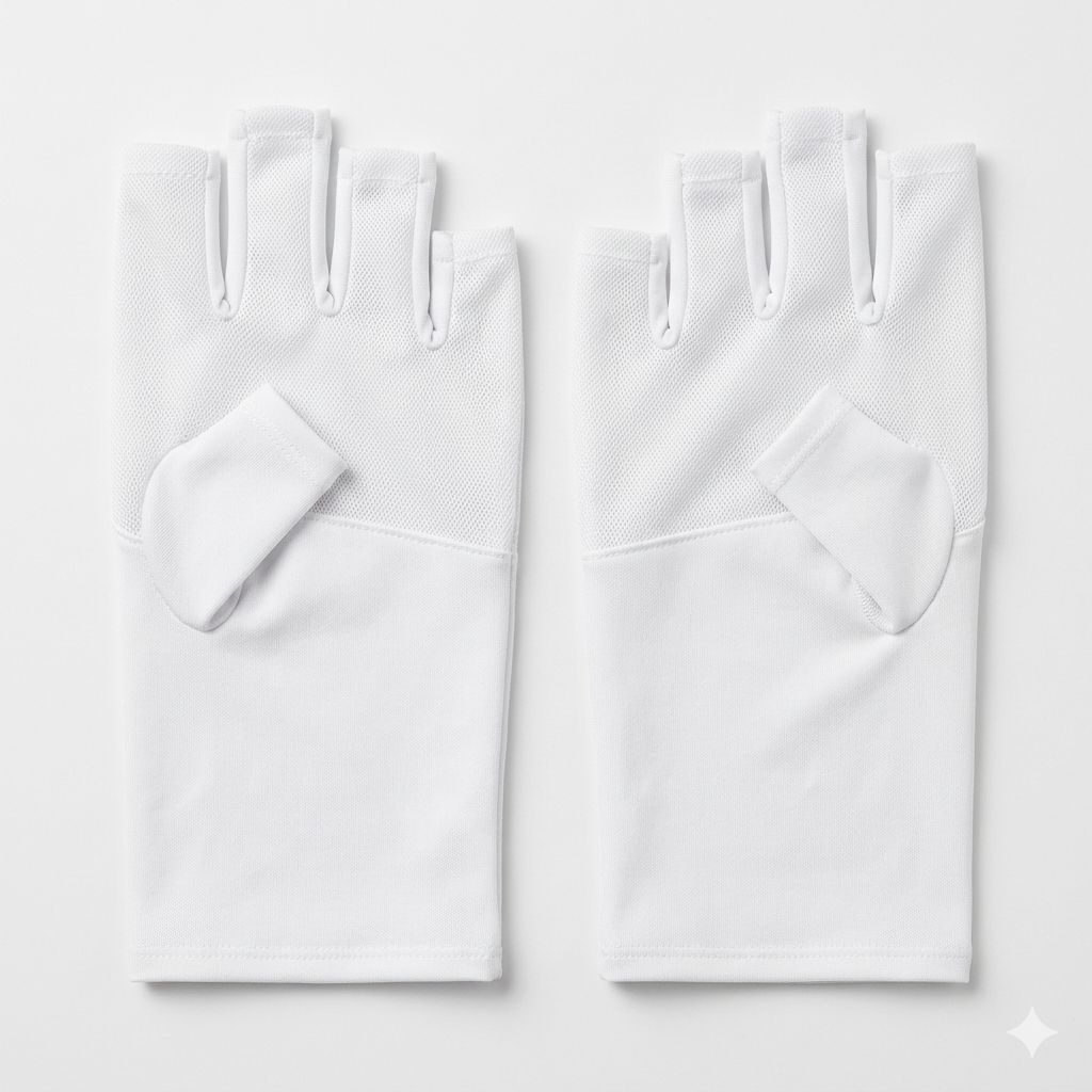 Professional UV Shield Manicure Gloves