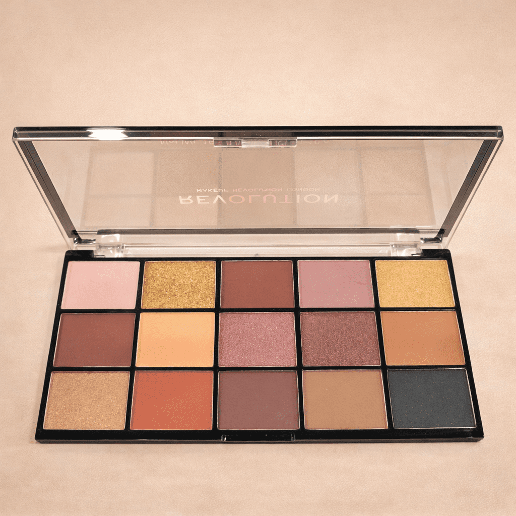 Revolution Beauty Eyeshadow Palette – Warm Neutral Tones