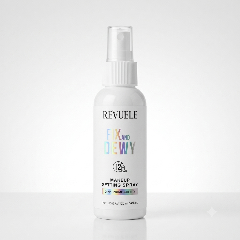 REVUELE Fix and Dewy 2in1 Prime & Hold Makeup Setting Spray 12H Wear 120ml