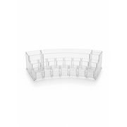 Curved Clear Acrylic Lipstick Organizer