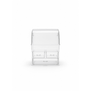 Clear Acrylic Makeup Organizer with Lid and Drawers