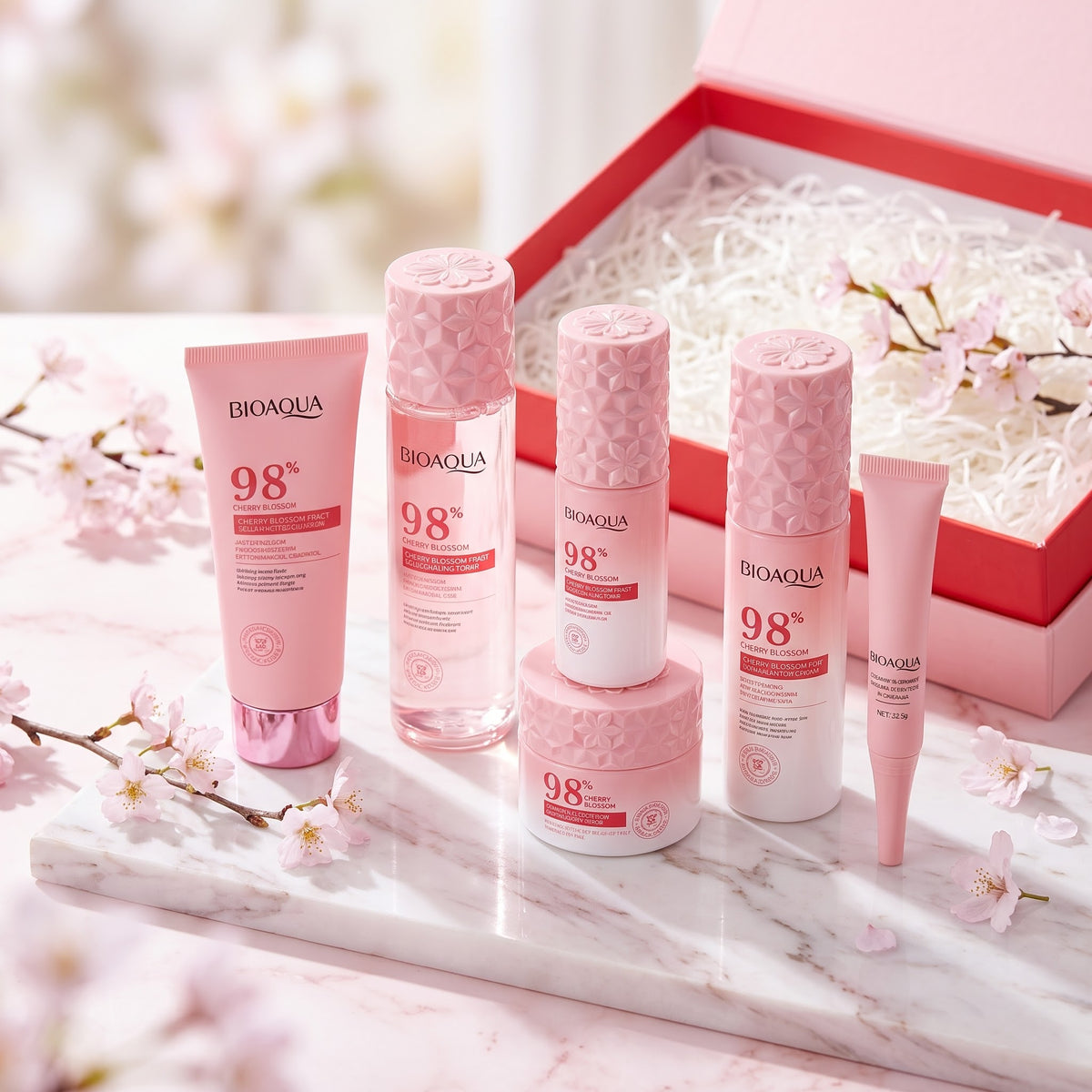 BIOAQUA Cherry Blossom Yeast Rejuvenating 6-Piece Set