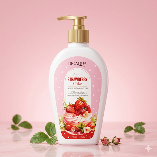 Bioaqua Strawberry Cake Nourish Body Lotion 400ml