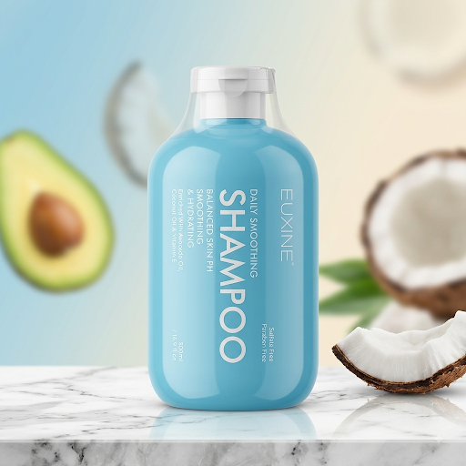 EUXINE Daily Smoothing Shampoo – Avocado Oil, Coconut Oil & Vitamin E – 500 ml