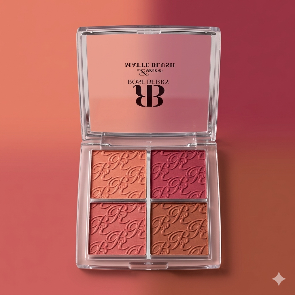Rose Berry 4-Color Matte Blush Palette - product image 2
