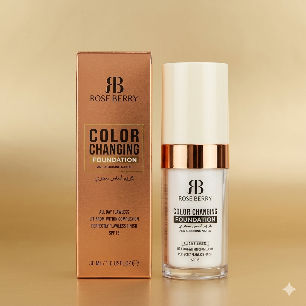 Rose Berry Color Changing Foundation (All Day Flawless)