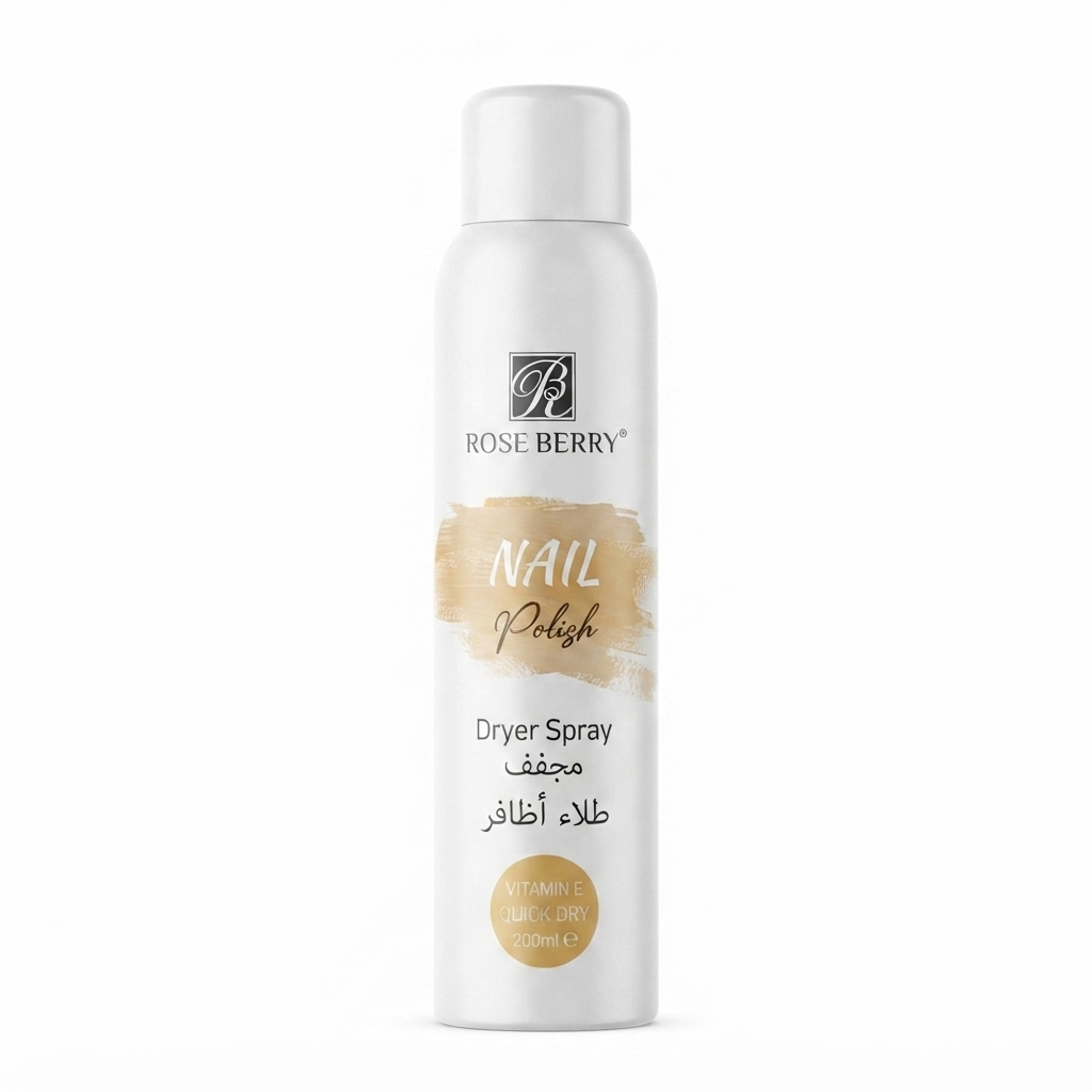 ROSE BERRY Nail Polish Dryer Spray with Vitamin E (200ml)