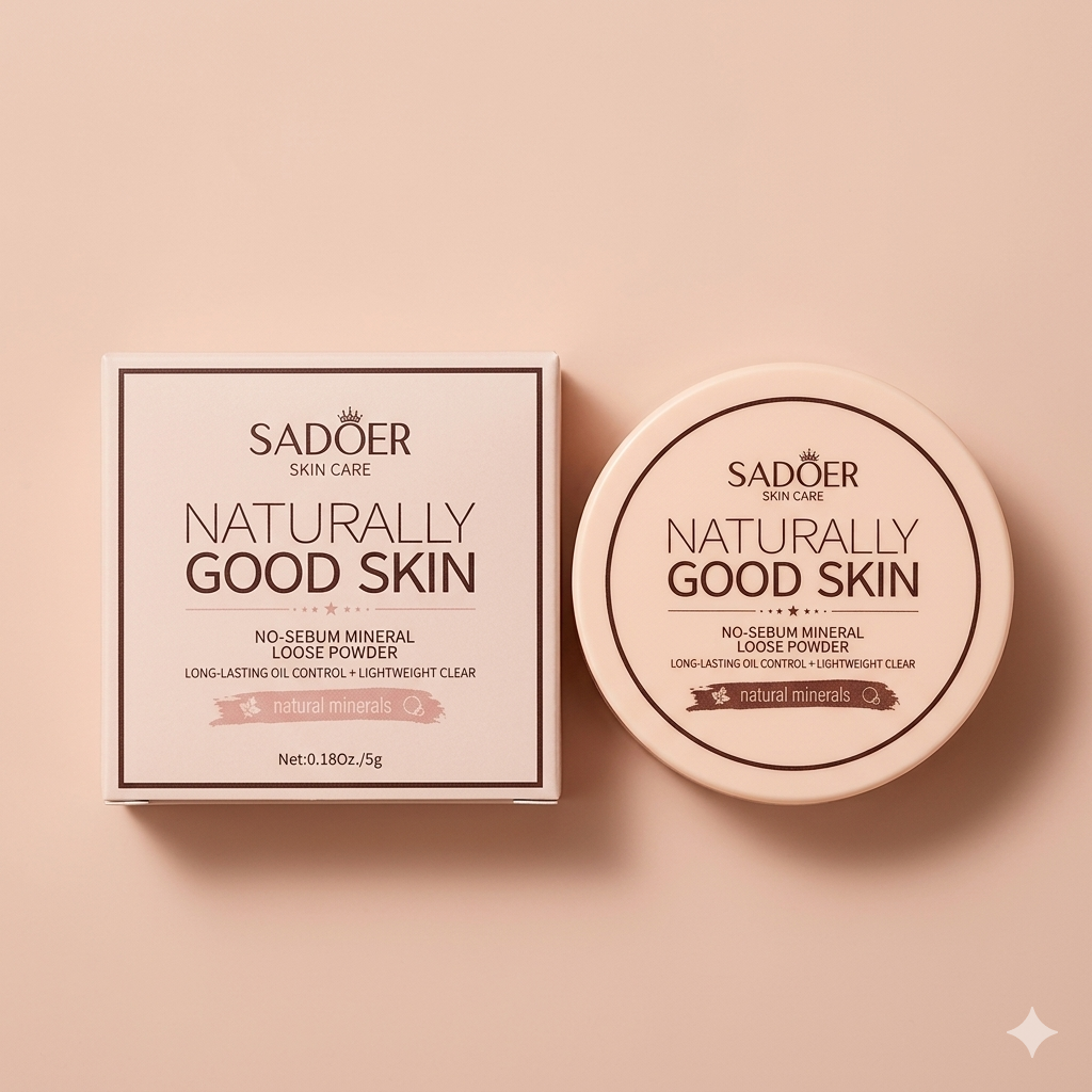 SADÖER Naturally Good Skin No-Sebum Mineral Loose Powder (Peach Edition)