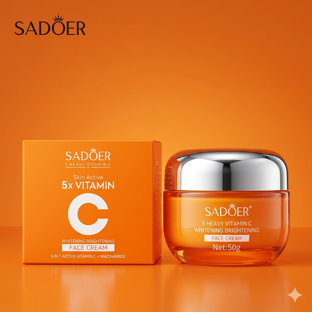 SADOER 5 Heavy Vitamin C Whitening Brightening Face Cream - 50g