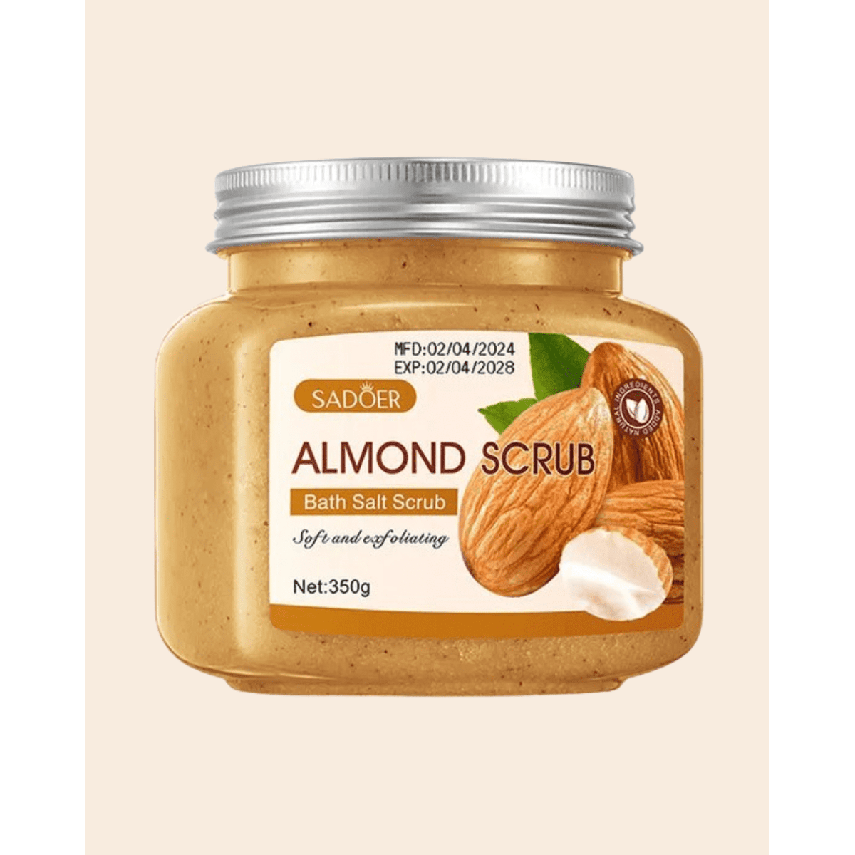 SADOER Almond Bath Salt Scrub 350g