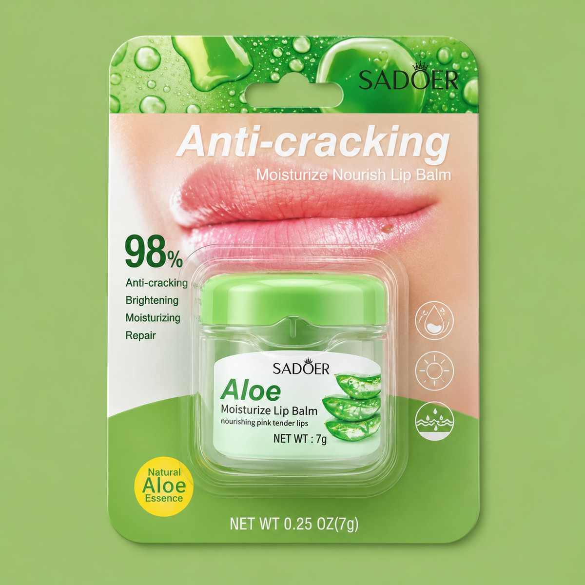 SADOER Aloe Anti-Cracking Moisturize Lip Balm